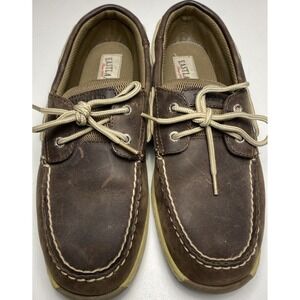 Women's Size 9.5 Leather Slip On Loafers Eastland Solace Brown Comfort Shoes